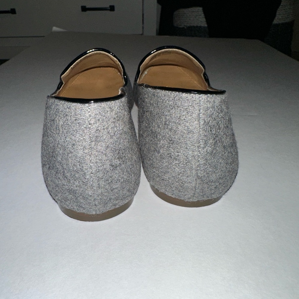 J. Crew Gray Flats with Black Horse Design - Picture 3 of 6